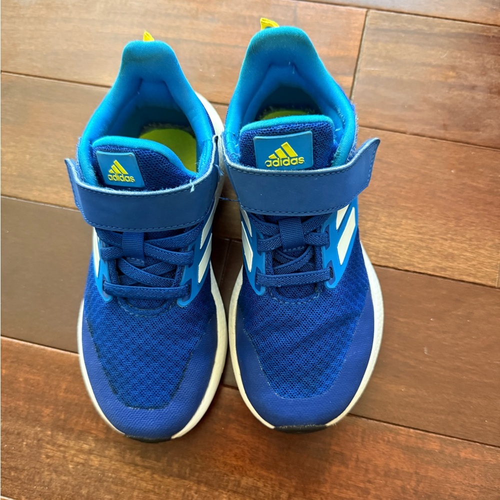 adidas Kids Blue Athletic Sneakers with White Accents